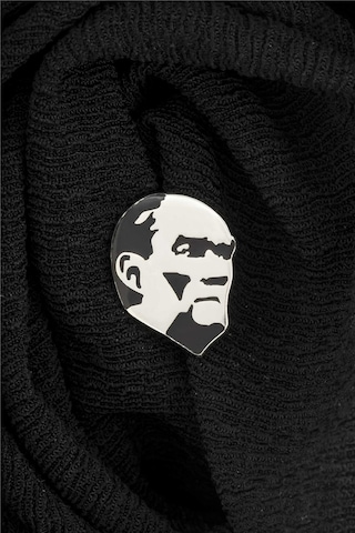 Atatürk Silüeti Gümüş Rozet -5873 Gümüş