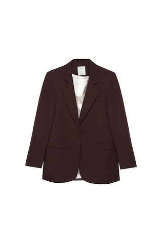Quzu Blazer Ceket Koyu Kahve