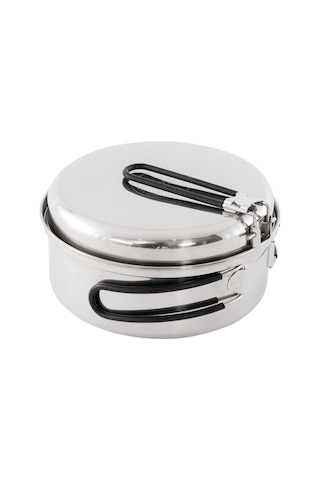 Easy Camp Tour Cook Set 3 Parça Paslanmaz Çelik Yemek Seti Gri