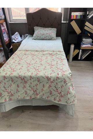 Tek Kişilik Nevresim Takımı Çiçek Dalları Desenli