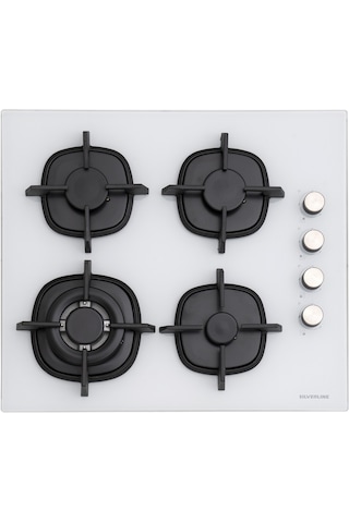 Silverline BO6502W02 - CS5429W01 - 3457 Soho 60 CM Beyaz Cam Ankastre Set