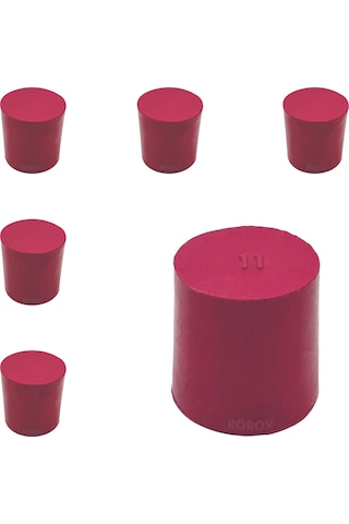 Borox Kauçuk Tıpa No.11 29 x 33 x 32 MM 5 Adet