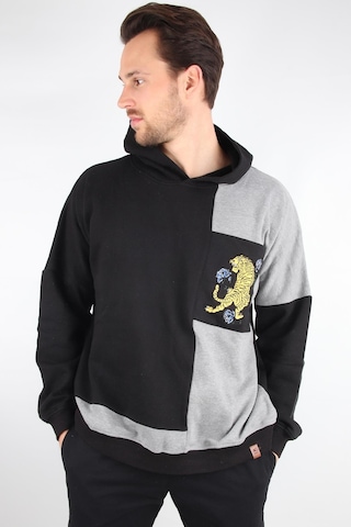 Alexander Gardi Alexandergardı Oversize Renk Bloklu Kapüşonlu Sweatshırt E20-152703 001