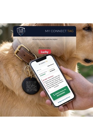 Yeni Nesil Akıllı Evcil Hayvan Künyesi, Qr Kod Ve Nfc Destekli, Güncellenebilir Dijital Kedi Ve Köpek Künye Diğer
