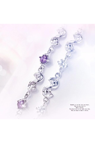 Mor Kırmızı Fasulye Ametist Bileklikler Modaya Uygun Ve Basittir