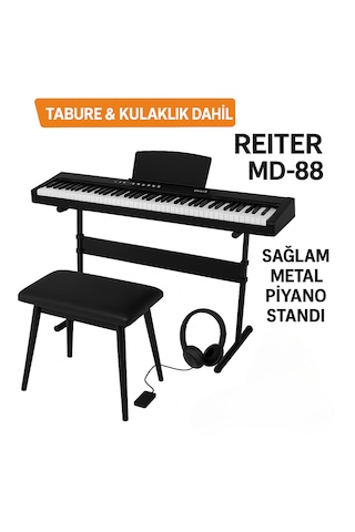 Reiter Md 88 Tuş Hassasisyetli Tabure Dahil 88 Keys