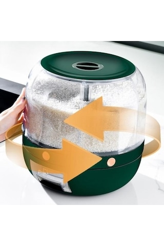 Pazly Yüksek Kapasiteli Beyaz Bölme Kavanoz - Dönen Ev Gereçleri Depolama Kutusu Beyaz