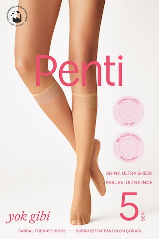 Penti Açık Ten Rengi Yok Gibi 5 Den Pantolon Çorabı