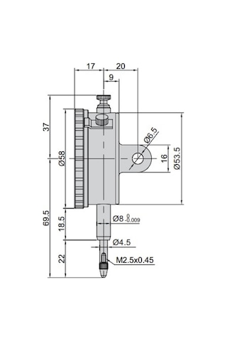 Insize 2301-10 Komparatör Saati Kulaklı