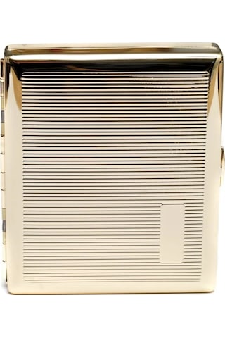 Bıyıklı Tobacco Winjet Altın Rengi Metal Sigara Tabakası - 800980