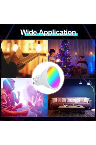 Xindoker Zigbee Gu10 Akıllı Led Ampulü 5w Rgb+cw+ww Renkli Işık, Akıllı Uydu Ve Ses Kontrolü, 85-265v, 16 Milyon Renk Seçeneği