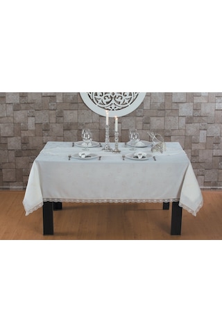 Fransız Dantelli Kdk 160x300 Masa Örtüsü