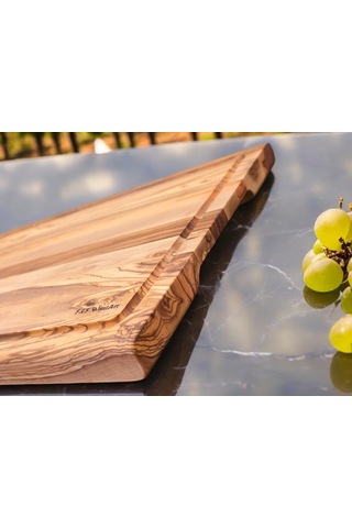 Zeytin Ağacı 40x27,5 Cm Oluklu Özel Kenar, Şef Tahtası