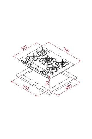 Teka HLB 8416 BK AirFry - GBC 75030 KBC BK - TVT 60.1 BK Siyah Ankastre Set