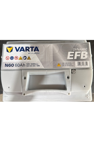Varta / N60 Efb 60 Amper Start-stop Akü 2025 Tarihli