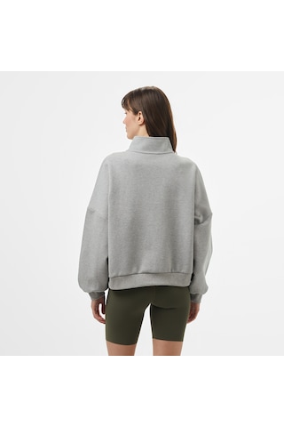 Vans Loose Mock Neck Kadın Gri Sweatshirt Düz Vn000j4j02f1 2800153