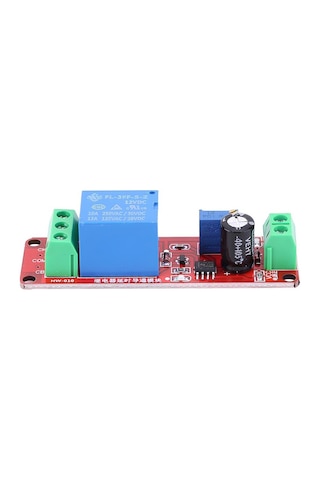 12V NE555 Zaman Ayarlı Tekli Röle Modülü