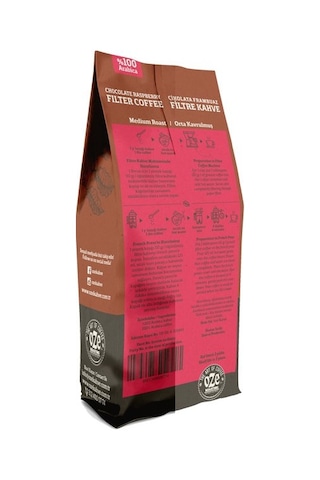 Oze Çikolata Frambuaz Aromalı Filtre Kahve 250 G Makine Kağıt Filtre Metal Filtre