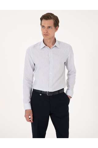 Pierre Cardin Erkek Mavi Gömlek Desenli 50307135-vr036 Mavi