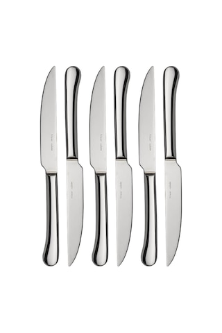 Hisar Monaco Steak 6lı Çelik Bıçak Seti Inox