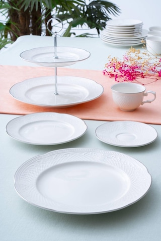 Acar Serenity 6 Kişilik 20 Parça Brunch Seti - Silver