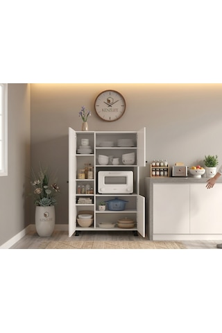 Kenzlife Mini Fırın Dolabı Alpkuntsol Byz 148 90 30 Ayaklı Mikroalga Midi Fırın Mutfak + Tekli Duvar Rafı Hediyeli Beyaz