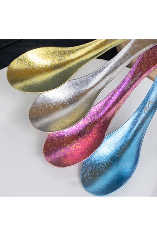 Gajeena Titanyum Materyal 16.5 Cm Çift Kullanımlı Çatal-kaşık 16 G, Renk Seçenekli Çok Renkli