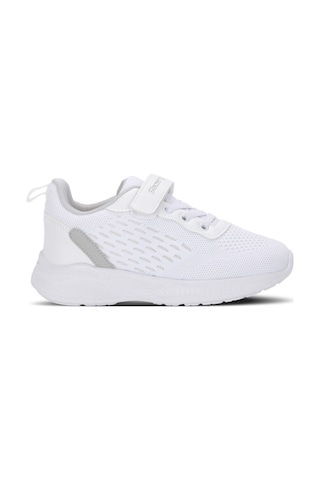 Slazenger Funkytown I Unisex Çocuk Cırt Cırtlı Beyaz / Gri Günlük Spor Ayakkabısı Beyaz - Gri