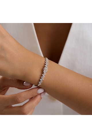 Yıldız Seli Beyaz Altın Takı Seti T14329