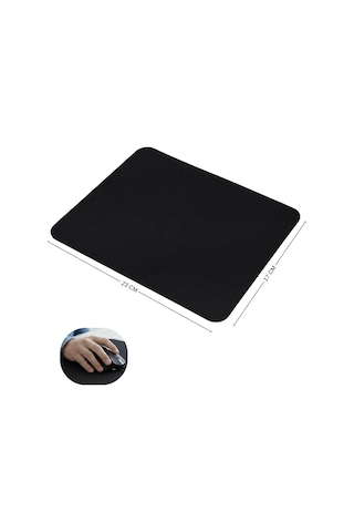 230x170x3 Mm Mouse Pad Kaymaz Non-slip Taban Pürüzsüz Bez Yüzey Siyah