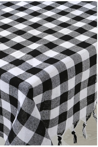 Çok Amaçlı Piknik Masa Örtüsü Sofra Bezi Siyah 150x150