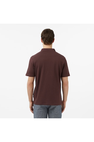 Nautica Erkek Kahverengi Regular Fit Çizgili Polo Yaka T-shirt Çizgili K65232t Kahverengi