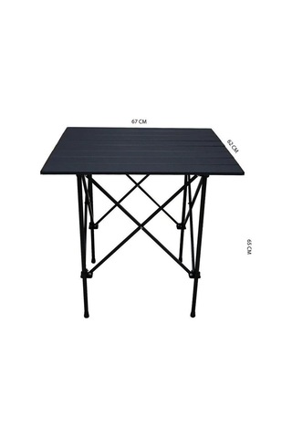 Gray Wolf Alüminyum Deluxe Katlanır Kamp Masası Taşıma Çantalı Alm102 Siyah