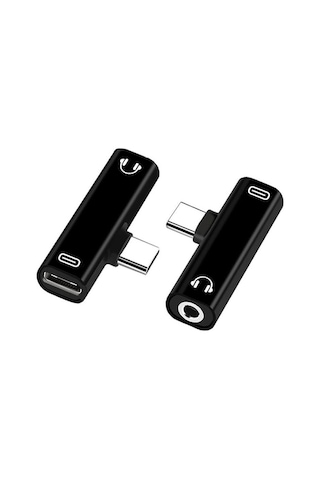 Lunatic 9044 Type C To 3.5mm Stereo Kulaklık Aux Şarj Çevirici Dönüştürücü Adaptör