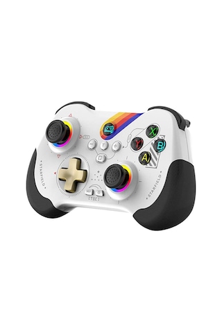 Z01 Pc/ps4/ps3/Apple Uyumlu iOS/switch/android Telefon Tv Tablet Titreşimli Rgb Bluetooth Joystick Gamepad Rainbow