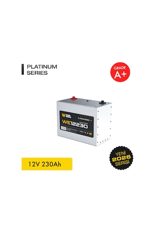 Werer Energy 12V 230Ah LiFePO4 Platinum Series Bluetooth'lu Lityum Demir Fosfat Akü