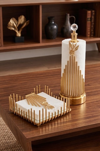 2li Gold Metal Aynalı Çiçek Model Lüks Kare Peçetelik Ve Gold Metal Çiçek Model Lüks Havlu Peçetelik Altın 2li Gold Metal Aynalı Çiçek Model Lüks Kare Peçetelik Ve Gold Metal Çiçek Model Lüks Havlu Peçetelik Altın