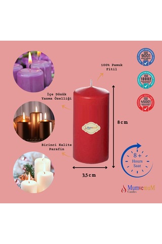 Bar Mum 6 Lı Paket Bordo Bordo