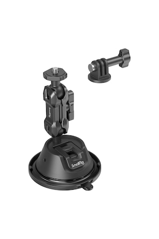 Smallrig Sc-1k 4193 Aksiyon Kameraları İçin Vantuz Montaj Desteği Siyah