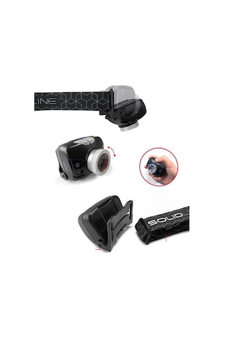 Solidline Sh5 Kafa Feneri Siyah