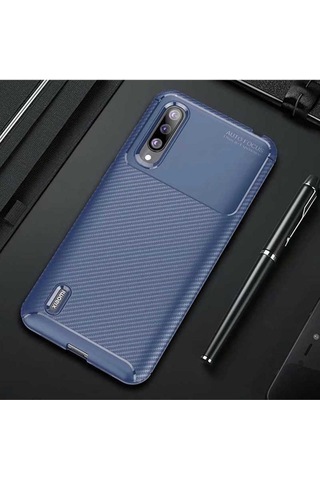 Xiaomi Mi 9 Lite Kılıf Zore Negro Silikon Kapak Lacivert
