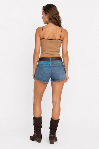 Neden Tekstil Kontrast Şeritli Triko Atlet Body - Camel-siyah
