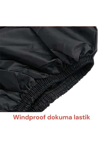 Su Geçirmez Premium Motosiklet Branda alttan Lastikli Taşıma Çantalı kalın Motor Brandası siyah