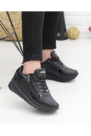 Wickers 2161 Siyah 36 40 Günlük Kadın Sneakers Siyah