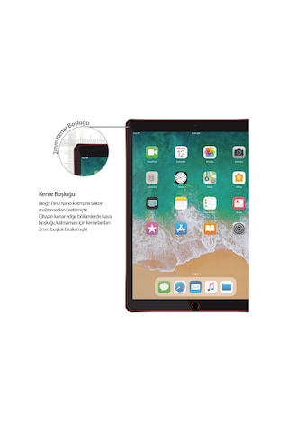 Blogy Apple Uyumlu iPad  10.5 Flexi Nano Ekran Koruyucu