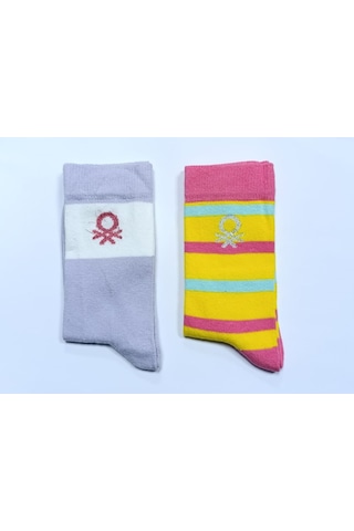 Unıted Colors Of Benetton Erkek Çocuk 2'li Soket Çorap Bnt-g24085 Lila
