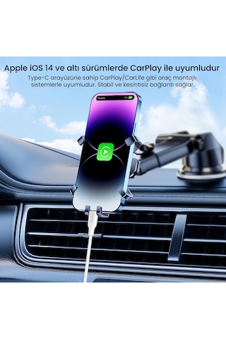 Veggieg 27w Type-c To Lightning İphone İpad Uyumlu Pd Hızlı Şarj Ve Data Kablosu 1.2 Metre