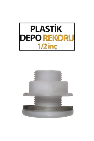 1/2 İnç Plastik Depo Rekoru Su Deposu Tank Bağlantı Rakoru