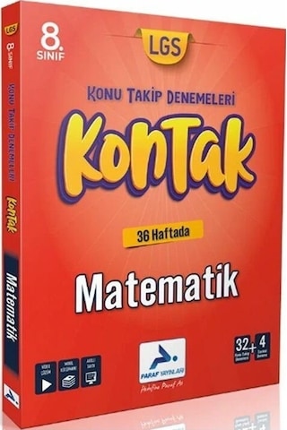 Paraf 8. Sınıf Lgs Matematik Kontak Konu Takip Denemeleri Paraf Y