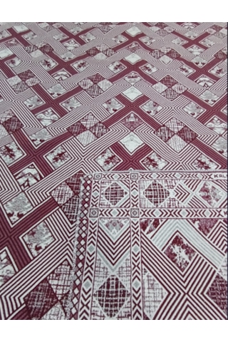 Savan Dokuma Halı Örtüsü 6m² Bordo